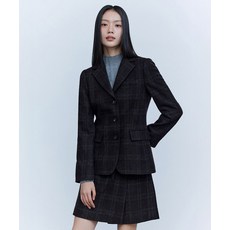 THEATG 더엣지 FW 울혼방 타탄 체크 자켓