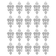 Cottvott PardON 온 Indulgence 십자가 성 베네딕트 메달 및 기적의 메리 메달 트리플 위협 십자가 십자가 묵주 제작 가톨릭 십자가 묵주 제작 용품 부품, 20개-실버 색상-M