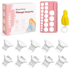 플랜지 인서트 1315171921mm 10PCS Momcozy S12 ProS9 ProS12MedelaSpectra 등 웨어러블 유방 펌프 24mm 플랜지쉴드 올바른 크기로 터널, 10pcs-13/15/17/19/