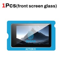 DJI 오스모 액션 6용 쉬운 보호 액세서리 보호기 렌즈 스크린 카메라 설치 유리 필름 강화 액션6, for DJI Action 6, 1Pcs Front Screen
