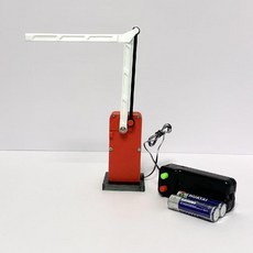 전동 리모컨 주차 차단기 장난감 어린이 교통 놀이 업다운 배리어 게이트 완구, 1개, 빨간색 전기 크랭크축