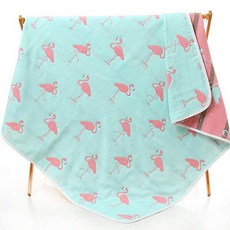 유아 목욕 수건 순수한 면 신생아 아기 덮개 담요 어린이 목욕 어린이 흡수 6 층 거즈 아기 목욕 수건, 백조가루, 1개