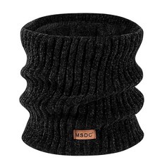 MSDC 여성용 겨울 스카프 넥 게이터 워머 셔닐 플리스 페이스 마스크 커버 추운 날씨용 선물 베이지. 원 사이즈 211079 8604468195