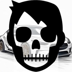 자동차 반사스티커 엑스해골 초보운전 시트지 상태 알림 포인트 안전, 옐로우