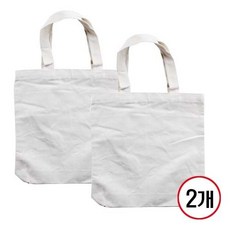 에코백 만들기/무지/33x35cm, 2개, 화이트