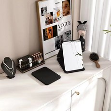 折疊桌鏡 梳妝美妝鏡 便攜鏡子, 無LED｜化妝鏡 10.5*16.2公分