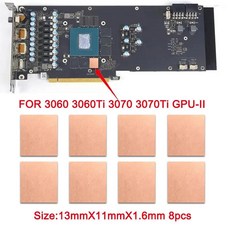 구리 방열판 라디에이터 메모리 마이너 열 패드, 7. 3060-3070Ti GPU-II / A. ...