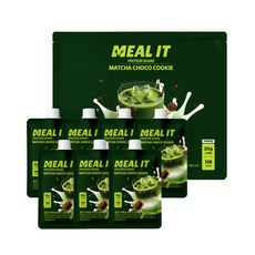 밀잇 식단관리 포켓형 단백질 쉐이크 말차초코쿠키맛, 1세트, 280g