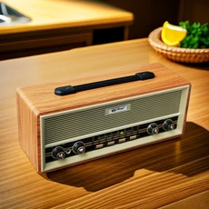 유럽과 미국의 복고풍 향수 데스크탑 스테레오 라디오 FM 중파 블루투스 스피커 카드 삽입, 01 white