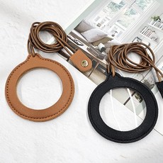 보냄 목걸이돋보기, 1개, 브라운