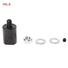 3.17/4/5/6/8 밀리미터 액슬 모터 샤프트 커플러 슬리브 소브레드 컵핑 척 어댑터 (M6-4mm), M6-8mm