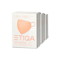 에티카 에어라이트 스퀘어 중형 피치코랄 10매 X3개 총30매 컬러 마스크, 중형 피치코랄 30매