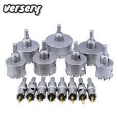 1PC 12-300mm TCT 홀쏘 초경 팁 코어 드릴 비트 커터 공구 (스테인리스 스틸 플레이트 철 금속 PVC 오프너, 34 18.5mm