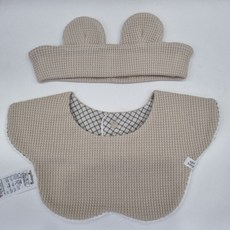 아가방 베이지턱받이(헤어밴드) 01P084206_US