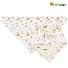 베니앙 유아동 아기턱받이 스카프빕 순면 이유식 침받이 방한 스노우빕