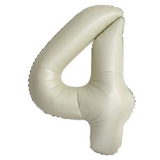 이벤트홀릭 초대형 숫자풍선 40인치 100cm, 1개, 크림 4
