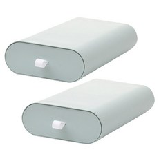 마켓플랜 마카롱 슬라이딩 서랍 대 2p + 접착테이프 2p, 민트