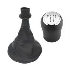 자동차 기어 변속 손잡이 기어 레버 스틱 가이어 부트 커버 T5 T5.1 T6 2005-2015, 5 속도, 은