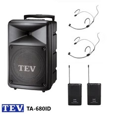 TEV TA-680ID 8吋移動式無線擴音機 藍芽/USB/SD, 1個, 雙頭載