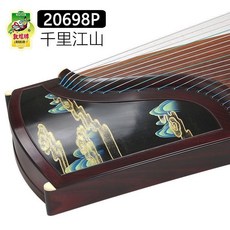 高端專業古箏琴 蘭考泡桐木 千裏江山 玫瑰檀木 兒童成人考級演奏通用, 1個, 20698P 千里江山