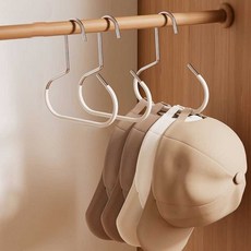 리빙크루 다용도 논슬립 걸이 모자 가방 스카프 넥타이 벨트 정리, 6개, 화이트