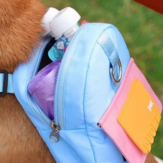 디어 강아지 가방 하네스 리드줄 하네스백팩, 01강아지가방-S