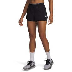 매장정품 언더아머 UNDERARMOUR 여성 배니시 우븐 투인원 쇼츠 6009967-008 728624
