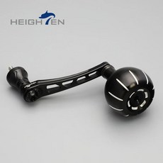 스피닝 릴 싱글 로커 암 교체 알루미늄 노브, 1개, 6. Black6570 Silver38mm