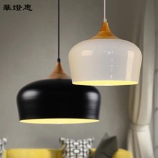 華燈惠 吊燈餐吊燈LED吊燈 北歐風實木LED餐吊燈 現貨供應, C款小號
