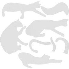 퀼팅 템플릿 고양이 아크릴 바느질 패턴 DIY 공예 용품을 위한 귀여운 5.7인치