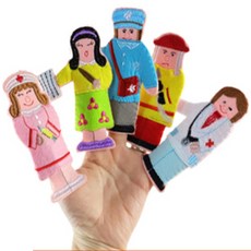 온나무 손가락 요리사와 직업 8종 손인형만들기