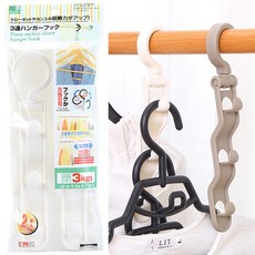 日本KM 垂直衣架連勾2入裝 掛頭360度旋轉衣架 方便收納, 1個