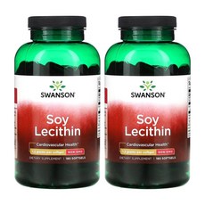 스완슨 대두 레시틴 1.2g 소프트젤 180 정, 2개, 180정