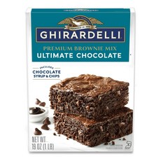 기라델리 GHIRARDELLI 얼티밋 초콜릿 프리미엄 브라우니 믹스, 2개, 538g
