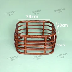 신생아 사진 의자 침대 복고풍 바구니 아기 사진 소품 컨테이너 유아 포즈 촬영 스튜디오 액세서리, PF06