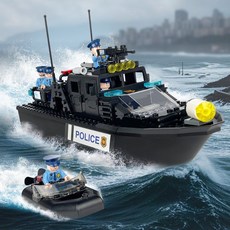 해안경비대/토마호크 선박 모형 조립블록(경찰 인형 포함), 토마호크 패키지A 가방