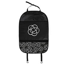 汽車座椅椅背防踢墊兒童卡通保護墊車用防髒墊後排防踢墊汽車用品汽車裝飾, 山茶花-長款升級加厚, 1個