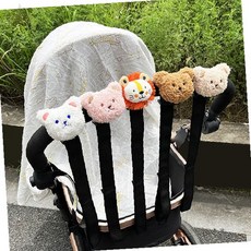 반려동물 유모차 안전끈 손목 고정 스트랩 산책 외출 이탈방지 연결 벨트 애견, 1개, 브라운 베어