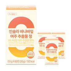 인슐라 바나바잎 추출물 고함량 91% 여주 케어, 4개, 60정