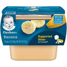 Gerber 嘉寶 孩童食物泥 2入組, 1組, 香蕉口味