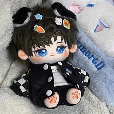 棉花娃娃衣20cm毛絨公仔衣服男娃衣服換裝裸娃常規體僅衣服無娃娃, 1個, 然然卷套裝,20cm娃衣（僅衣服 無娃娃）