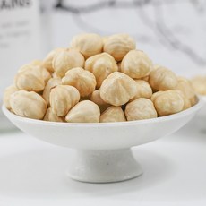 헤이즐넛 커널 익힌 견과류 500g 헤이즐넛 Zhenzi 깨진 곡물 원래 헤이즐넛 커널 눈송이 바삭 구운 간식 말린 과일, 헤이즐넛 커널(완전 새것) 250g1봉지, 1개