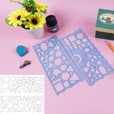 학생 학용품 모양자 세트 모형자 2p 모양자세트 학용품자 학생자