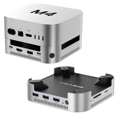 ACASIS_阿卡西斯 Mac mini 12合1擴充底座，10Gbps高速傳輸，內建M.2硬碟盒，支援DP螢幕輸出, 1個, 銀色