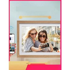 충전식 10인치 스마트액자 32G 대용량 전자앨범, 1. 화이트 유선 32G