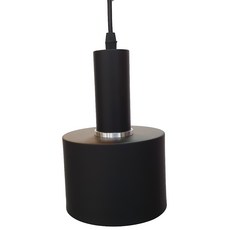 瓦勒 吊燈 圓柱型 LC-124 設計師款 金屬材質 餐廳燈, 黑色