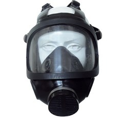 超強防護 唐人TF4D防毒面具雙罐過濾式活性炭噴漆濾毒盒防噴濺消防勞保面罩, 1個, 單面具（不帶濾毒罐）