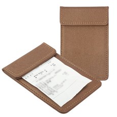 고급 자석 빌지판 빌패드 가죽 영수증 받침 계산서 꽂이, 브라운, 1개, 03 브라운-미니 (포스용)