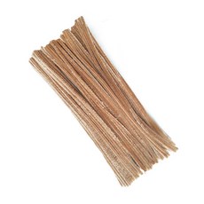 小布的雜貨 DIY毛根扭扭棒 淺棕色100入 兒童創意手作材料, 1個, 毛根 - 淺棕100入, 淺棕