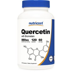 Nutricost 槲皮素 880 毫克膠囊, 1個, 120入, 120顆